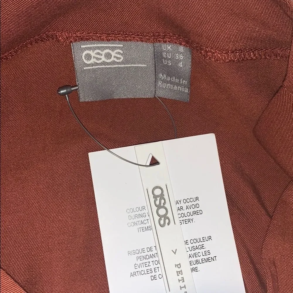 ASOS PETITE Burnt Orange Boxy Top- 4 NWT